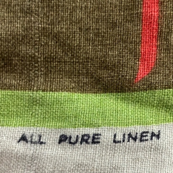 Vintage 100% Irish Linen dish towel with Irish Coffee Recipe - Picture 2 of 10